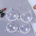 Miniatyrbillede 2 af 5: Sexede kvinder 3/4 kop transparent klar push up bh ultra-tynde stropper usynlige bh'er undertøj 36