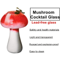 Miniatyrbild 4 av 5: Svampar Glas Cocktailglas 250ml Svamformad Design Glaskopp Set med 2 Genomskinliga Dricksglas