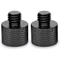 Miniatyrbillede 1 af 4: Mikrofonstativadapter 5/8 hun til 3/8 han adaptergevind til mikrofonstativer 2-pak