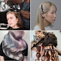 Miniatyrbillede 5 af 5: Højlysende kam med 2 alligator clips, flettet folie styling hårkam rottehale kam, kam til farvning af hår