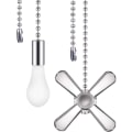 Miniatyrbild 1 av 3: 2 st/set Takfläkt Dragkedjor Lampa Metallfläkt Kedjeförlängare