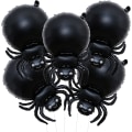 Miniatyrbillede 1 af 5: Spider Balloner Dyr Balloner Sort Spider Folie Balloner til Spider-Tema Fest Dekorationer Halloween Fest Dekorationer Balloner Fest, 5stk
