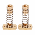 Miniatyrbillede 1 af 5: 2 stk. CR10 Z-akse T8 Anti-tilbageslag Messing Fjedernødder til Eliminering af Tilbageslag til Ender 3 Ender 3s Ender Printer Opgradering, 8mm