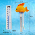 Miniatyrbillede 3 af 5: Flydende pooltermometer, vandtermometer med snor og morgenmad varm kilde akvarium jacuzzi fiskedam (lille gul croaker)