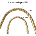 Miniatyrbild 3 av 5: 12 mm Naturlig Jute Rep för Dekorationer och DIY, 10 meter, Hållbar