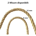Pikkukuva 3 / 5: 12 mm luonnonjute-naru koristeluun ja tee-se-itse-töihin, 10 metriä, kestävä