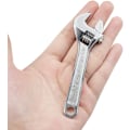 Pikkukuva 2 / 5: Säädettävä jakoavain 4\" pituus 100 mm Mini säädettävä jakoavain hopeoidusta teräksestä