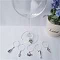 Miniatyrbillede 3 af 5: 44 stk. Vinglas Charm Ringe Wire Hoops Øreringe Hoops til DIY Smykker, Vinglas Markører (30mm)