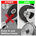 Miniatyrbilde 2 av 5: Hurtigutløsermutter SDS Clic M14, for alle vinkelslipere AEG, Black & Decker, Dewalt, Flex, Hitachi, Metabo, Makita etc. (1x spennmutter)