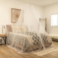 Miniatyrbilde 2 av 5: Myggnetting for seng med oppbevaringspose, pop-up telt/himmelnett | Reise, camping, utendørs camping, innendørs