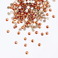 Miniatyrbillede 2 af 5: 1440 stk. limfiks krystal flade rhinestones glassten til neglekunst, kunsthåndværk dekorationer tøj sko Amber 1440pcs