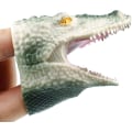 Miniatyrbild 5 av 5: 2 st djurhanddockor Fantasifull lek Handdockor Djurundervisningshandskar Dockor Present till barn Vuxna (Krokodil) (Grå Grön)