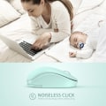 Miniatyrbilde 3 av 5: Trådløs mus, 2.4G lydløs mus med USB-mottaker - Bærbar datamus for PC, nettbrett, bærbar PC med Windows-system - Mintgrønn
