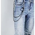Miniatyrbillede 5 af 5: Unisex Punk-kæder til bukser, Heavy Duty bæltekæder Hip Hop bukser Jeans-kæde med hummerlåse til pung nøgler
