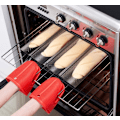 Miniatyrbild 4 av 5: Baguettebakplåt, perforerade franska baguettformar för 4 baguetter black