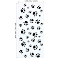 Miniatyrbild 2 av 5: 100 st Paw Print Cone Cellophane-påsar Värmeförseglade Godispåsar Hundtass Presentpåsar