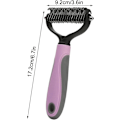 Miniatyrbild 5 av 5: Pet Safe Dematting Comb, 2-i-1 Dubbelsidig Pet Dog Cat Snabb Dematting Verktyg, Multifunktionell Ergonomisk