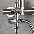 Miniatyrbilde 3 av 5: Solid Messing 3-veis Ventil G1/2\" Hånddusj Dusjkomponenter Universell Tilkobling, Krom DSF007 set 2