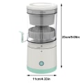 Miniatyrbillede 2 af 3: Juice Juicer Trådløs USB Genopladelig Frugtekstraktor Kreativ Holdbar Elektrisk Citrus Juicer Køkkenredskab