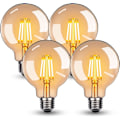Miniatyrbilde 1 av 5: E27 LED-pære, E27 Retro-pære 4W G95 LED-pære E27 Varmhvit 2700K 360LM Edison Dekorativ Retro-pære Retro Antikk Lampe