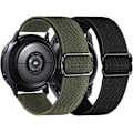 Miniatyrbillede 1 af 5: Pakke med 2 nylon-urremme kompatibel med Samsung Galaxy Watch Active 2 20mm