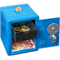 Miniatyrbilde 3 av 4: Økonomisk safe, 120 x 105 x 160 mm, blå, 1 stk