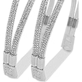Miniatyrbillede 4 af 5: Skosnore, kvinders høje hæle, elastiske stropper, hælstropper Silver