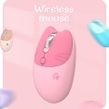 Miniatyrbillede 5 af 5: Trådløs mus, let lydløs mus, 2,4G trådløs mus, slikfarve, Kawaii-mus til piger og børn (lyserød)