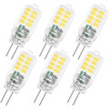 Miniatyrbilde 1 av 5: G4 LED-pære 12V 3W, ikke-dimbar, 16*SMD 300LM kald hvit 6000K, 25W G4 halogenpære-ekvivalent, G4 LED-pære for lysekrone, 6-pakning