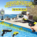 Miniatyrbilde 2 av 5: 2 i 1 vannpistol for barn, vannpistol, vannspraypistol opptil 26 fot, sparkende leker, vannpistol leker