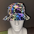 Miniatyrbillede 4 af 4: Regnbue Reflekterende Baseball Caps - Glow In The Dark Rave Hatte Til Mænd Og Kvinder