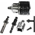 Miniatyrbild 1 av 5: 1,5-13 mm borrchuck 1/2-20 UNF med SDS plus-adapter och hylsnyckel Borrchuck Snabbväxlingschuck med nyckel för borrning Elektrisk borrkonvertering