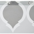 Miniatyrbilde 3 av 5: Dusjforheng i stoff - 72 x 72 tommer, for baderom 72''x72'' Gray/Gray Moroccan