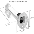 Miniatyrbilde 3 av 5: Mini veggprojektorfeste, bæreevne 3 kg | Lengde 16-20 cm | Aluminiumsmateriale, for CCTV/kamera/projektor/webkamera - 360° rotasjon (hvit)