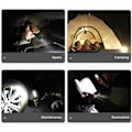 Miniatyrbilde 5 av 5: Oppladbar LED arbeidslampe, 2 i 1 inspeksjonslampe med 360 graders rotasjon og 3W COB LED lommelykt med krok for bil | Camping etc