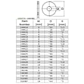 Miniatyrbilde 4 av 5: C44416 - Sett med 20 brede flate skiver M6x30 mm - tykkelse 2 mm - DIN9021 - stål galvanisert - sølv