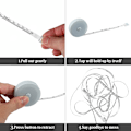 Miniatyrbild 3 av 5: Måttband 3 st 200 cm / 79 tum Syband Måttband Retractable Skräddare Måttband för att mäta längd, bröst, midja