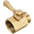 Miniatyrbilde 3 av 4: Heavy Duty Messing Hage Slange Avsperringsventil, 3/4 Tommer, 2-Pakk med 2 Slange Vaskemaskiner