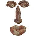 Miniatyrbillede 5 af 5: Gammel mand trækrammer, havekigger, havekunst, skulptur, ornament, udendørs skulptur, træansigt, havedekoration, (C)