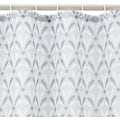 Miniatyrbilde 2 av 5: Dusjforheng i stoff - 72 x 72 tommer, for baderom 72''x72'' Gray Art Deco