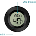 Miniatyrbild 4 av 5: 2-pack Digital LCD-display Utomhus Hygrometer för Inomhus Luftfuktare Avfuktare Växthus Källare