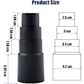 Miniatyrbillede 5 af 5: Støvsuger Slange Adaptere - 5stk Støvsuger Adapter Støvsuger Konnektor Standard Støvsuger Adapter Universal Støvsuger Slange