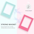Miniatyrbillede 4 af 5: Magnetiske Fotorammer, Mini Fotorammer, 10 stk. Farverig Kombination Magnetisk 3 Tommer Redigerbar Kreativ Mini DIY Fotoramme