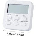 Miniatyrbild 5 av 5: Magnetisk digital kökstimer Höglarmsräkning Upp/Ner Klocka med fällbart stativ Tidsstyrningsverktyg