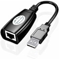 Miniatyrbild 3 av 5: USB-förlängare 50 meter usb-förlängningssignalförstärkare usb2.0 till RJ45 nätverksförlängare