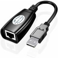 Miniatyrbilde 3 av 5: USB-forlenger 50 meter USB-forlengelsessignalforsterker USB2.0 til RJ45 nettverksforlenger