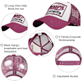Pikkukuva 5 / 5: Baseball-lippis, verkkolippikset, unisex-kirjotut kirjainlaput, rennot lippikset, hip hop -aurinkolippikset Red