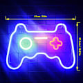 Miniatyrbild 2 av 5: LED Neon Gaming-skylt - Gamepad-formad lampa för tonårspojkar spelrum, sovrum - Gamer-gåva