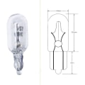 Miniatyrbillede 2 af 5: 10 stk. pære T6.5 bilinstrumentbræt instrumentpanel lys 3W indikatorlys 12V positionslys biltilbehør