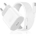 Miniatyrbilde 1 av 5: Hurtiglader for iPhone 15 - 16 og iPad Pro/iPad Air, 30W USB C-kontakt Strømadapter med 2M USB-C-kabel
